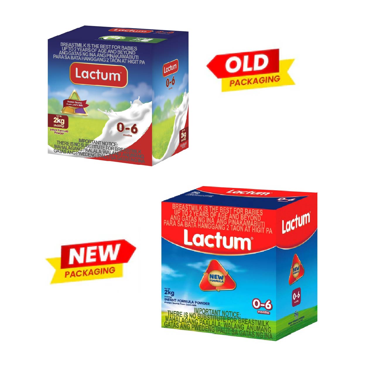 Lactum Infant Formula 0-6 months Plain 2kg
