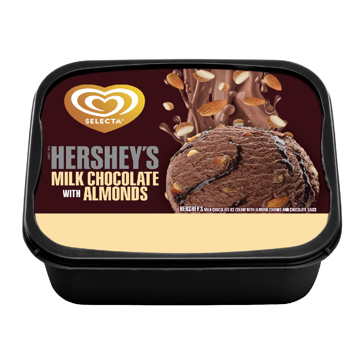 SelectaHersheysMlkChocolateWAlmonds1.25L