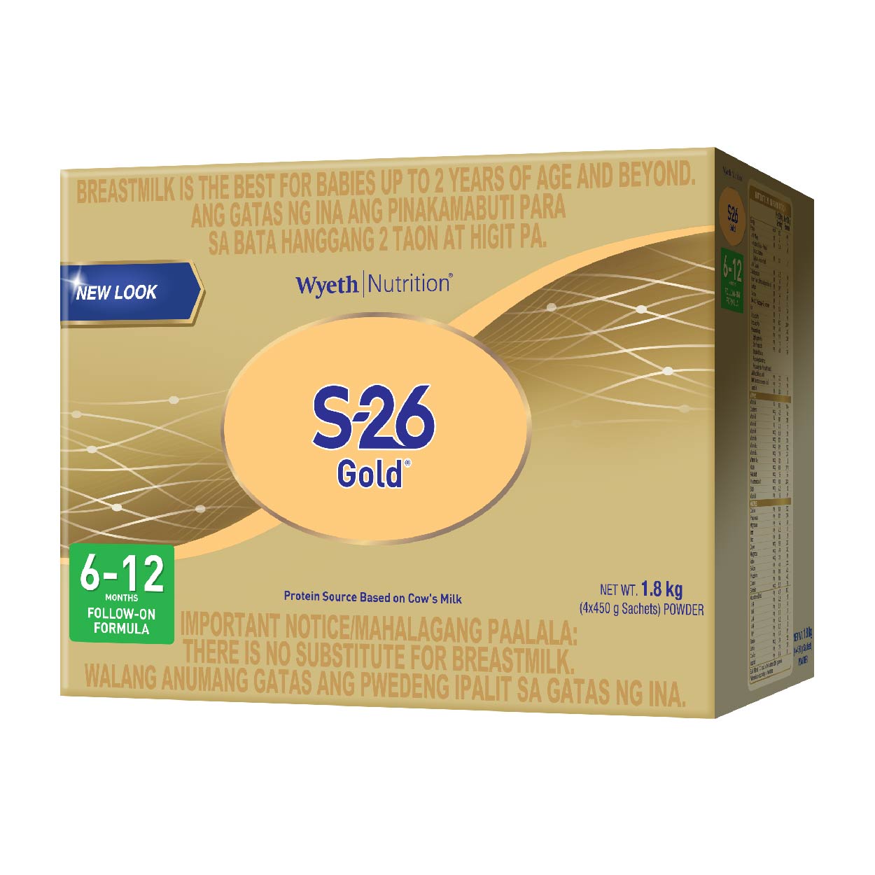 S-26 Gold Follow-On Formula 6-12 months 1.8kg