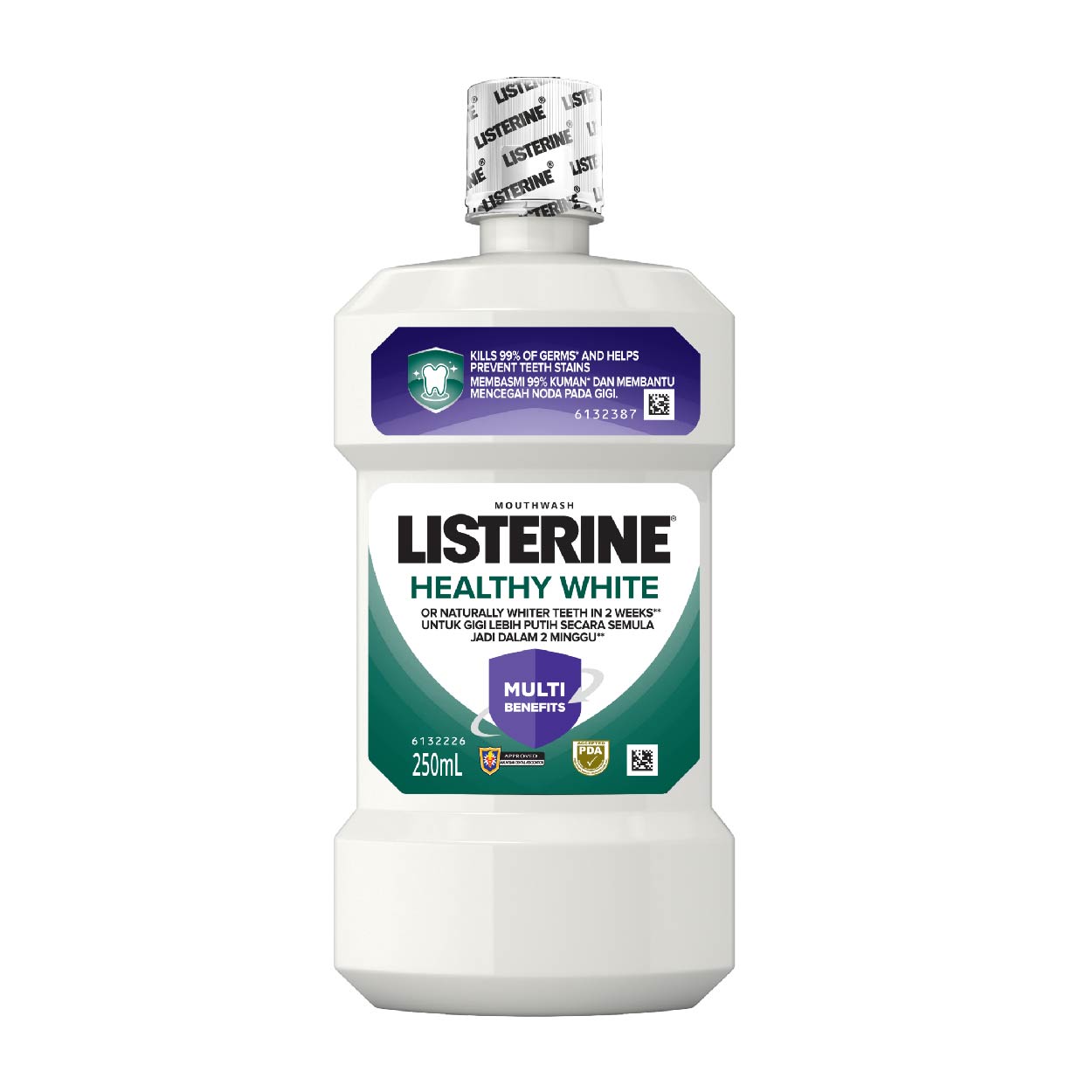Listerine Healthy White Mouthwash 250ml