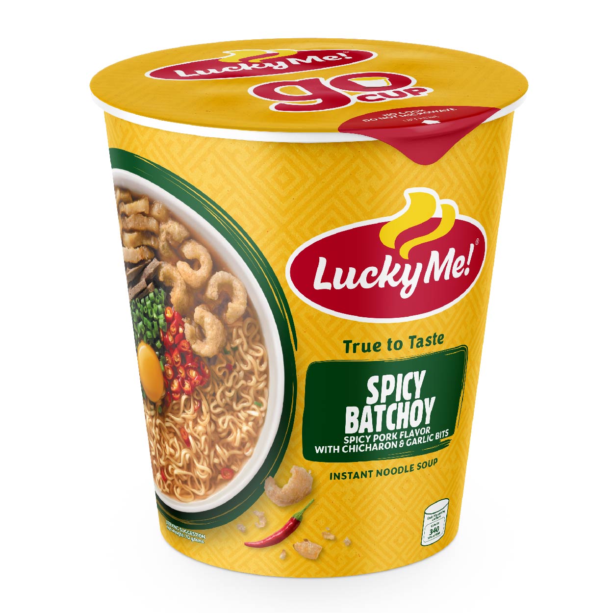 Lucky Me Instant Noodle Soup Spicy La Paz Batchoy Mami Go Cup 70g