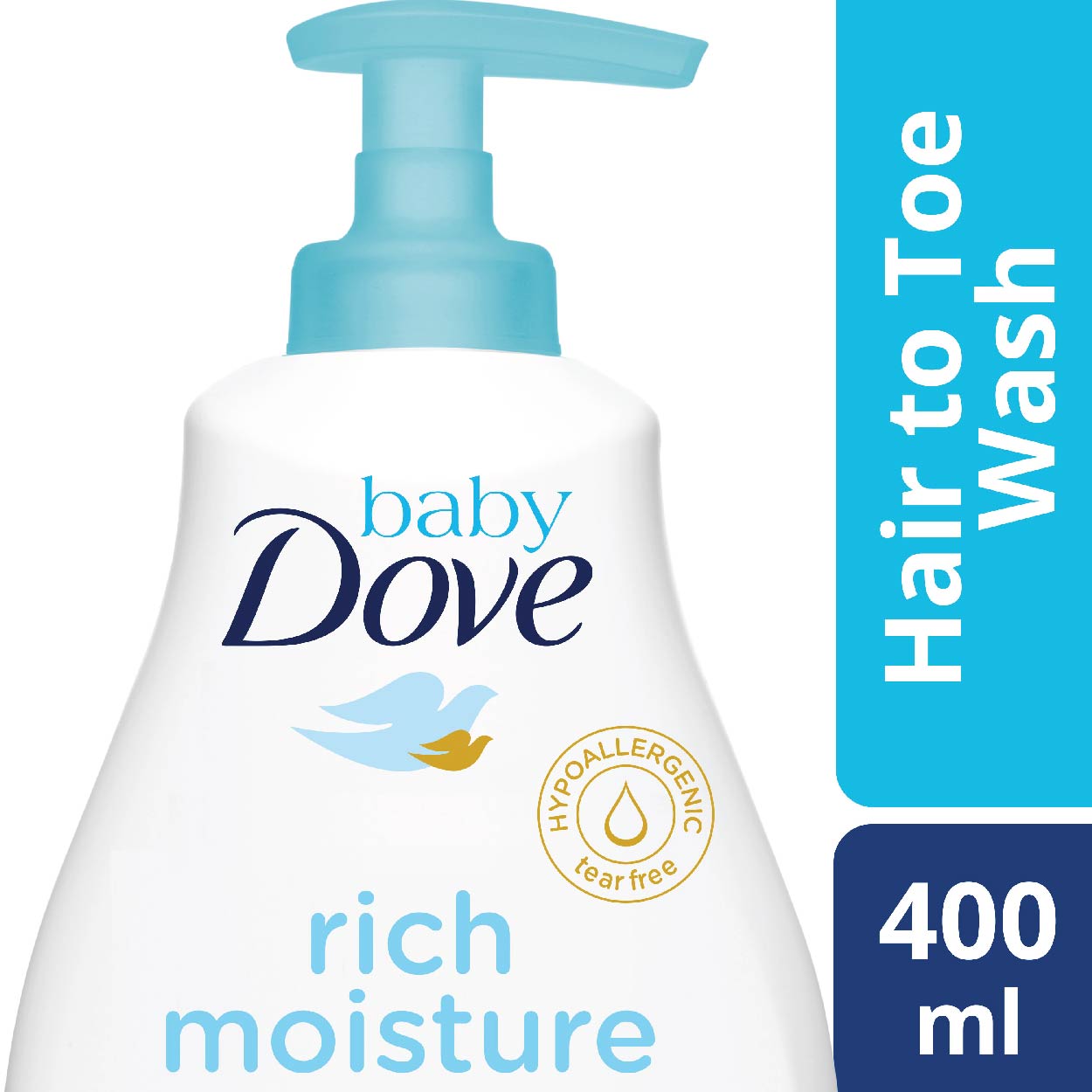 Baby Dove Hair To Toe Baby Wash Rich Moisture 400ml