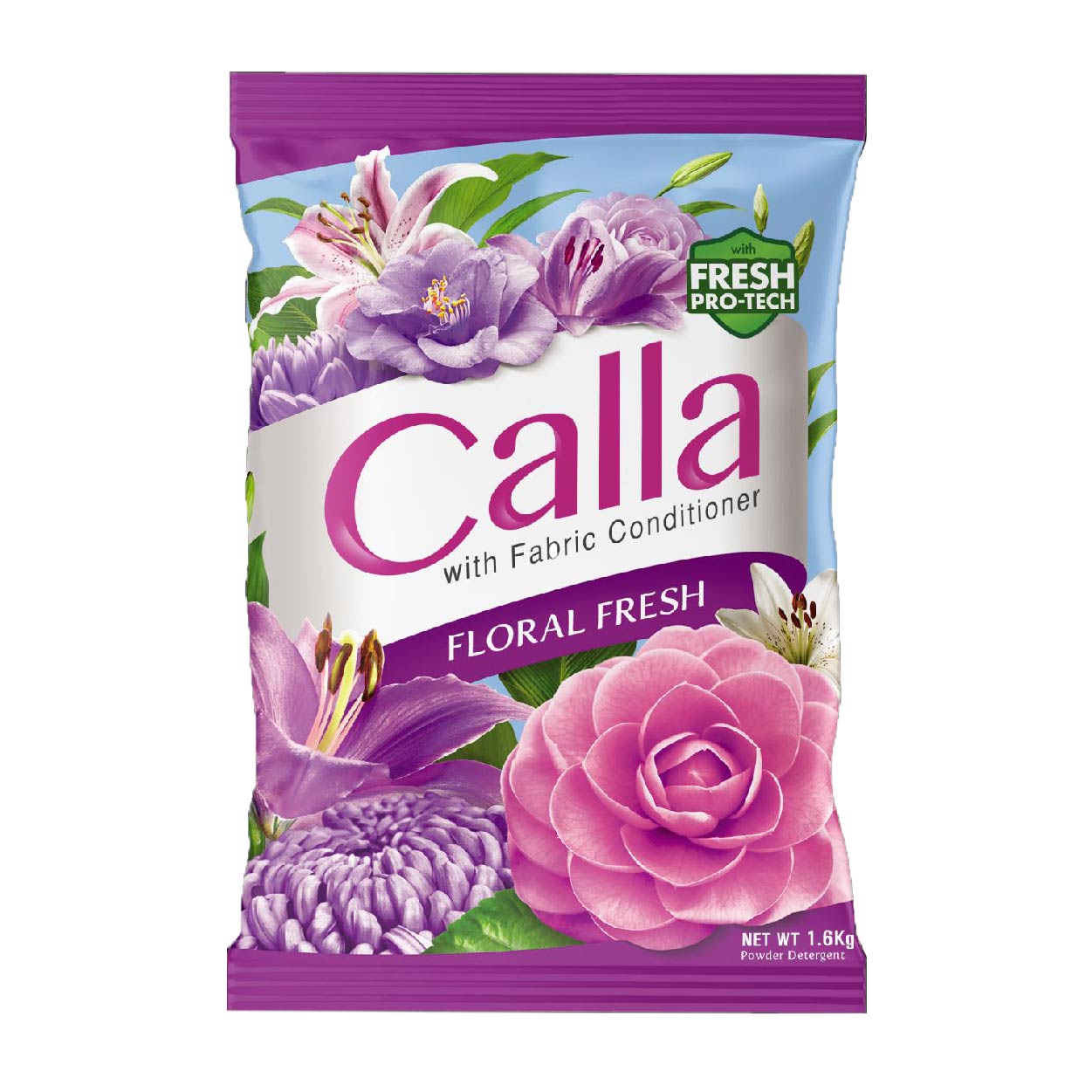 Calla Detergent Powder with Fabric Conditioner Floral Fresh 1.6kg