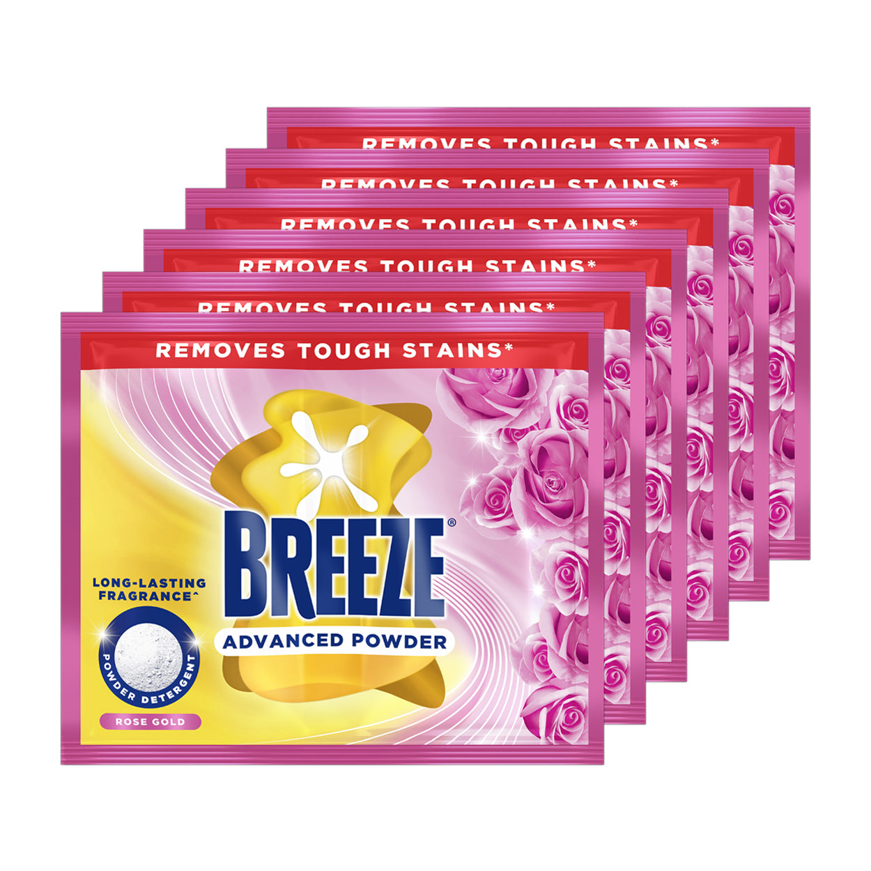 Breeze Advanced Powder Detergent Rose Gold 6x64g