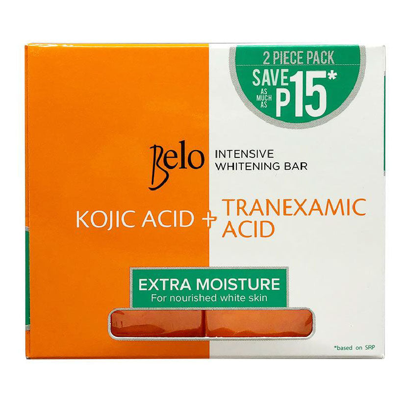 Belo Intensive Whitening Bar Extra Moisture 65g 2s Savings Pack