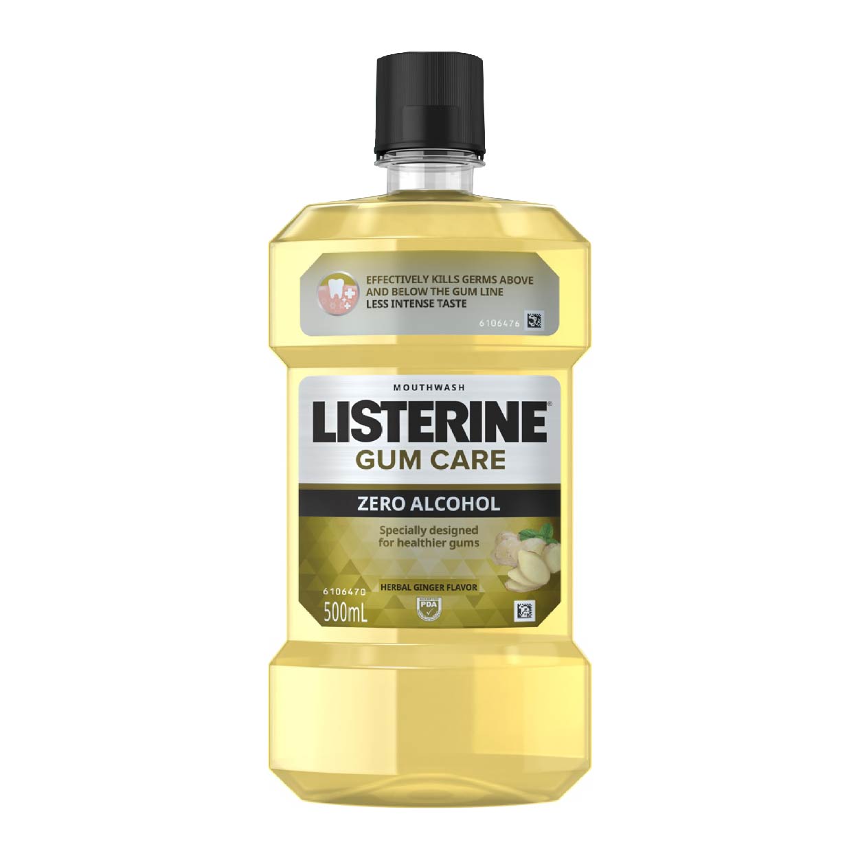Listerine Gum Care Herbal Ginger Flavor Mouthwash 500ml