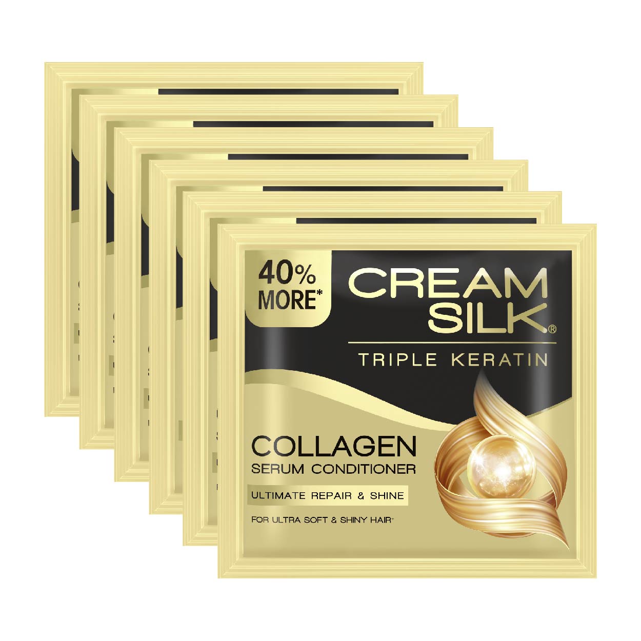 Cream Silk Conditioner TripleKeratin Collagen Repair&Shine 6x14ml