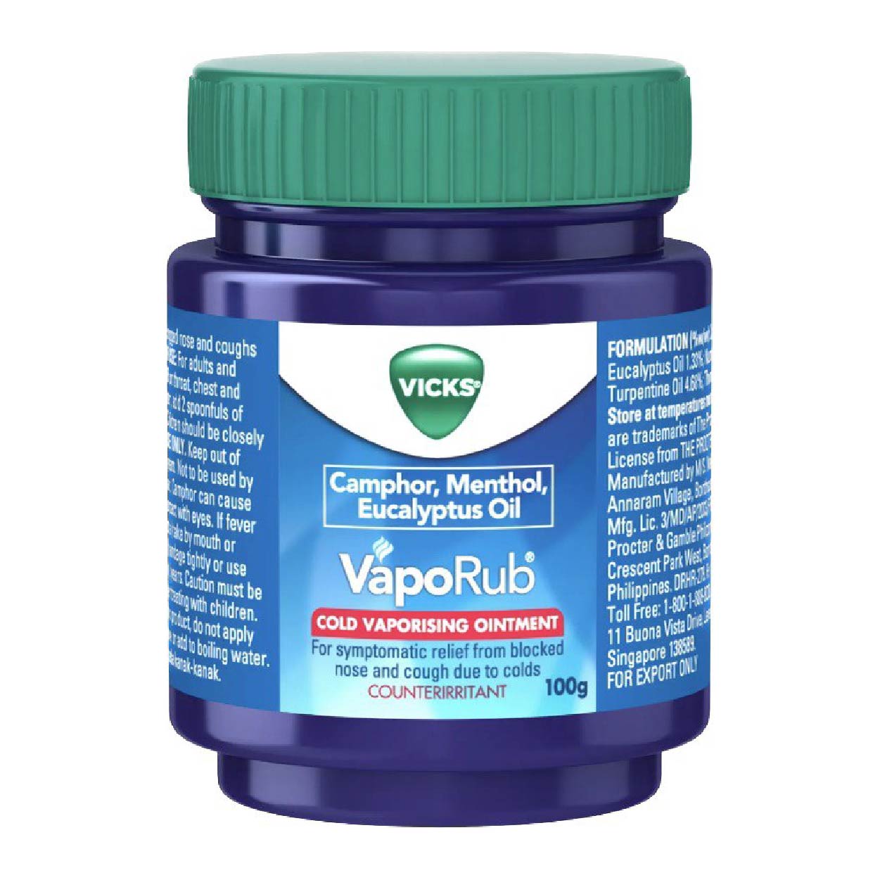 Vicks VapoRub Cold Vaporising Ointment 100g