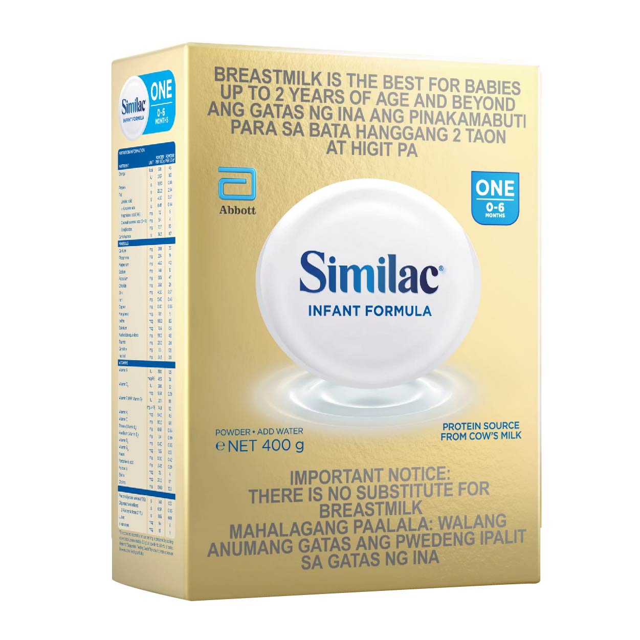 Similac One Infant Formula 0-6 months 400g