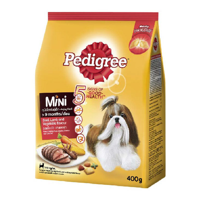 Pedigree Mini Beef Lamb & Vegetable Dog Food 400g