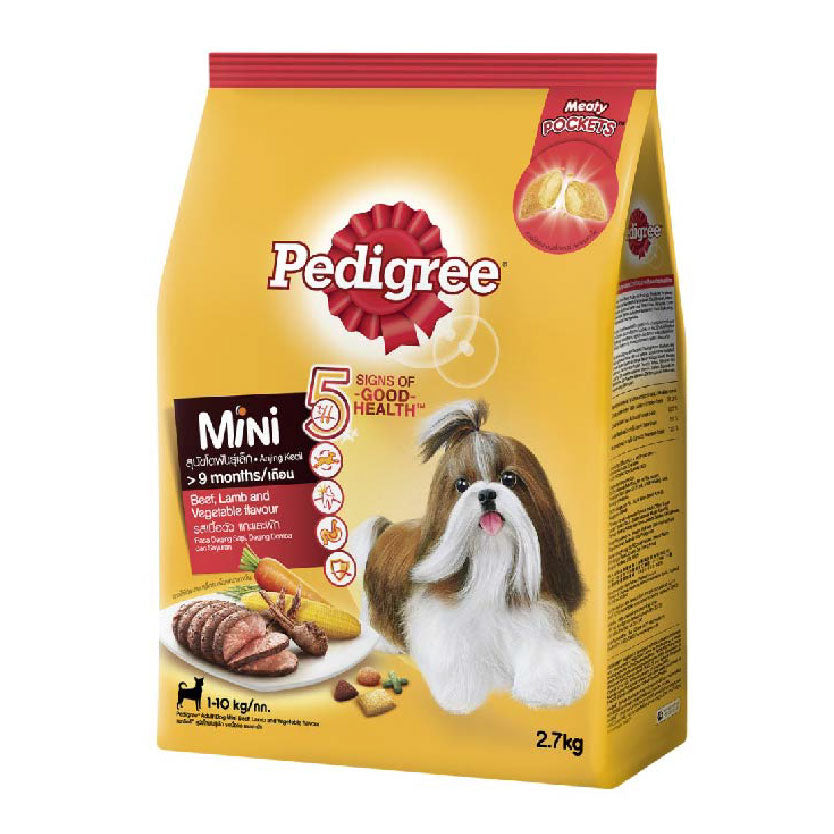 Pedigree Mini Beef Lamb & Vegetable Dog Food 2.7kg