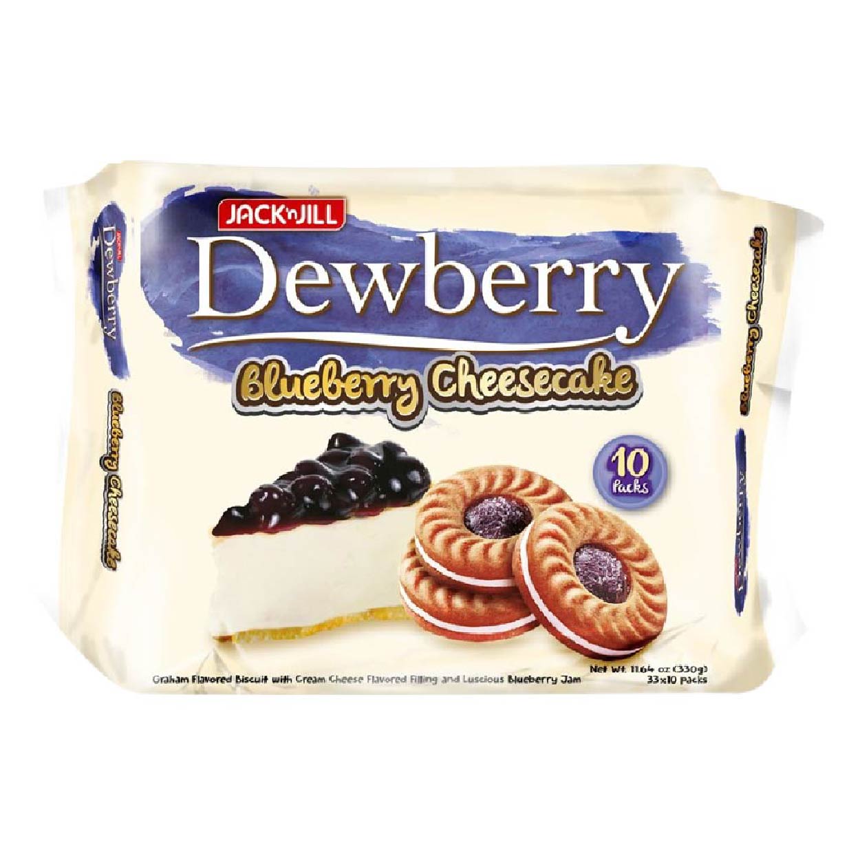 Dewberry Blueberry Cheesecake Sandwich Cookies 10x33g