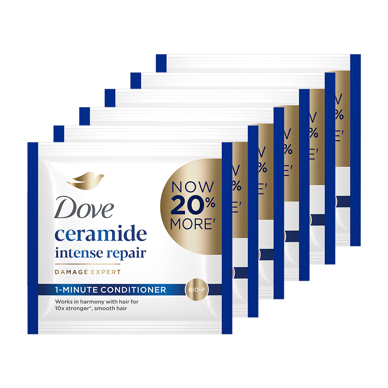 Dove 1 Minute Conditioner Ceramide Intense Repair Blue 6x12ml