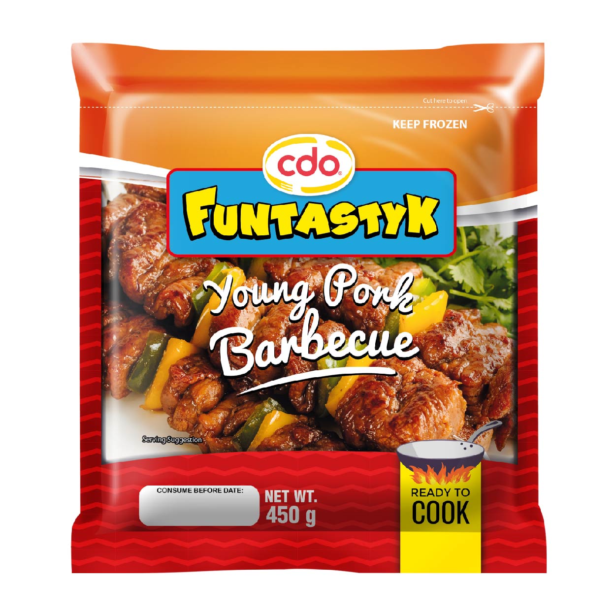 CDO Funtastyk Ready To Cook Young Pork Barbecue 450g