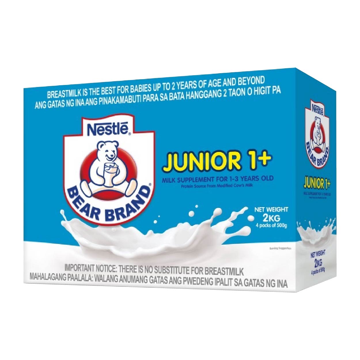 Bear Brand Junior 1+ Milk Supplement 1-3 years old 2kg