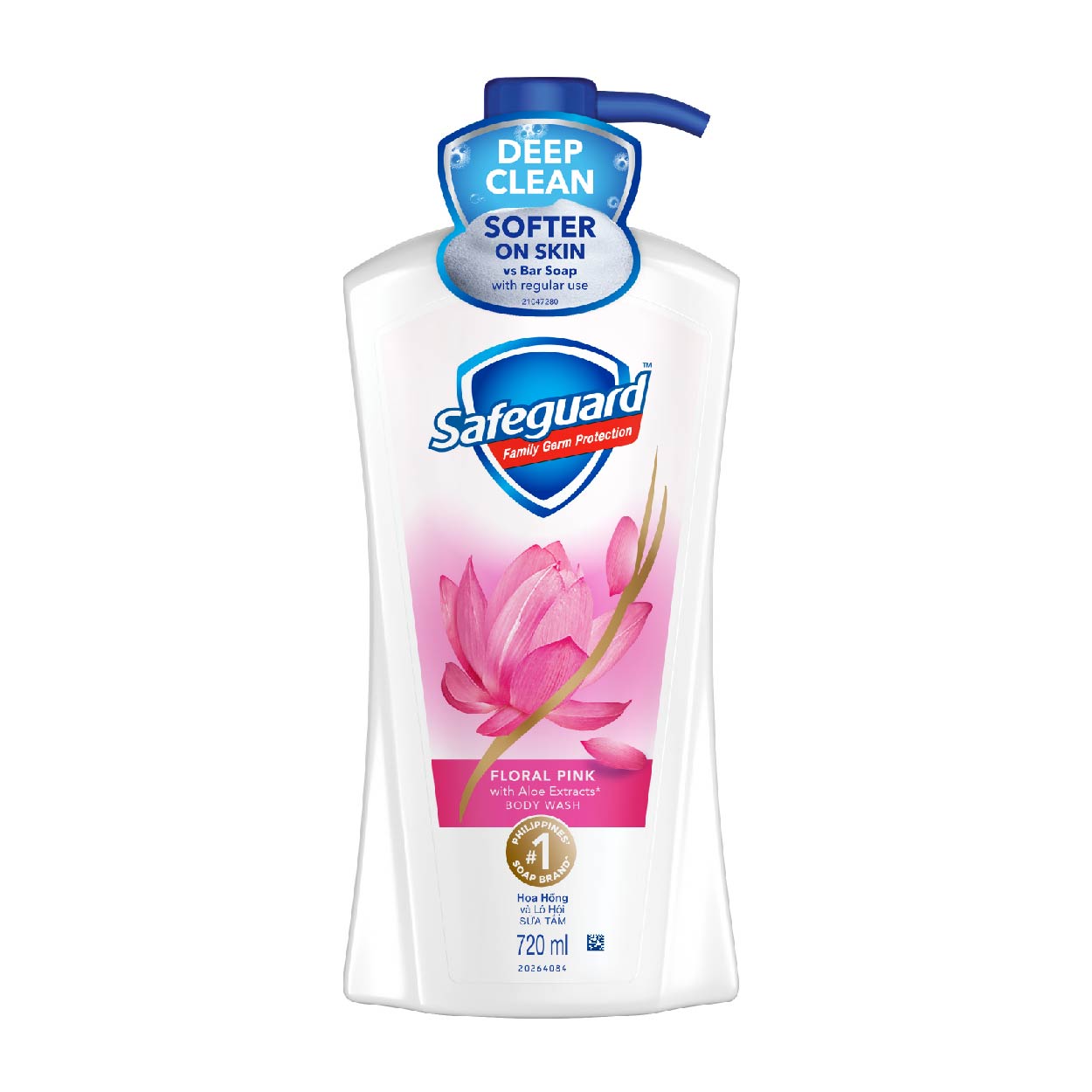 Safeguard Body Wash Floral Pink with Aloe Pump 720ml @199