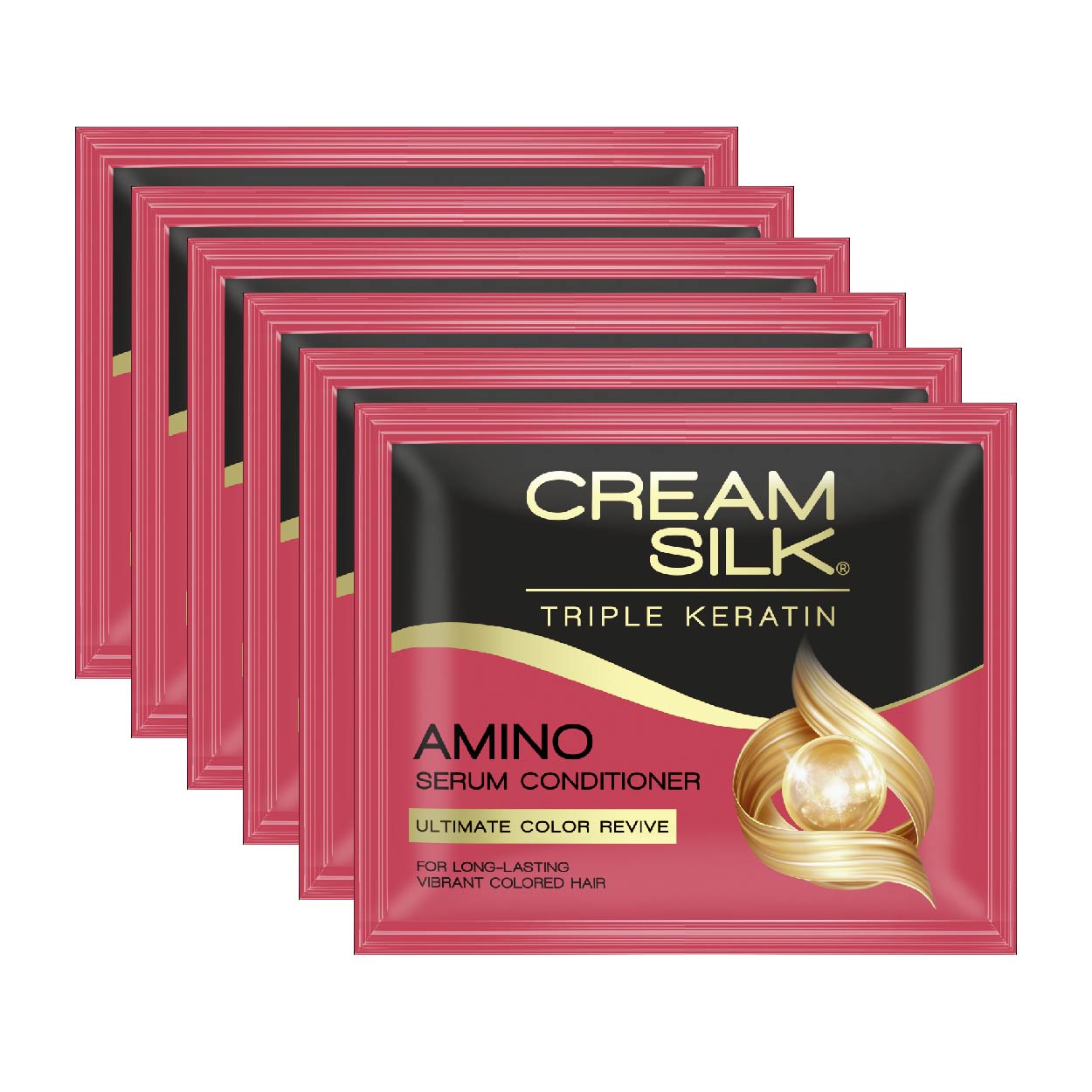 Cream Silk Conditioner Triple Keratin Amino Color Revive 6x10ml