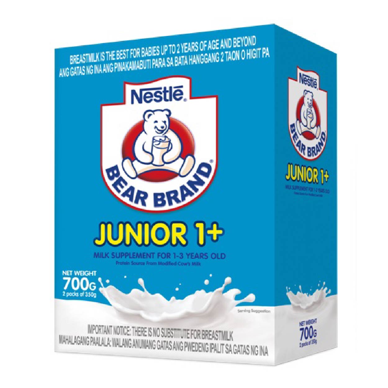 Bear Brand Junior 1+ Milk Supplement 1-3 years old 700g