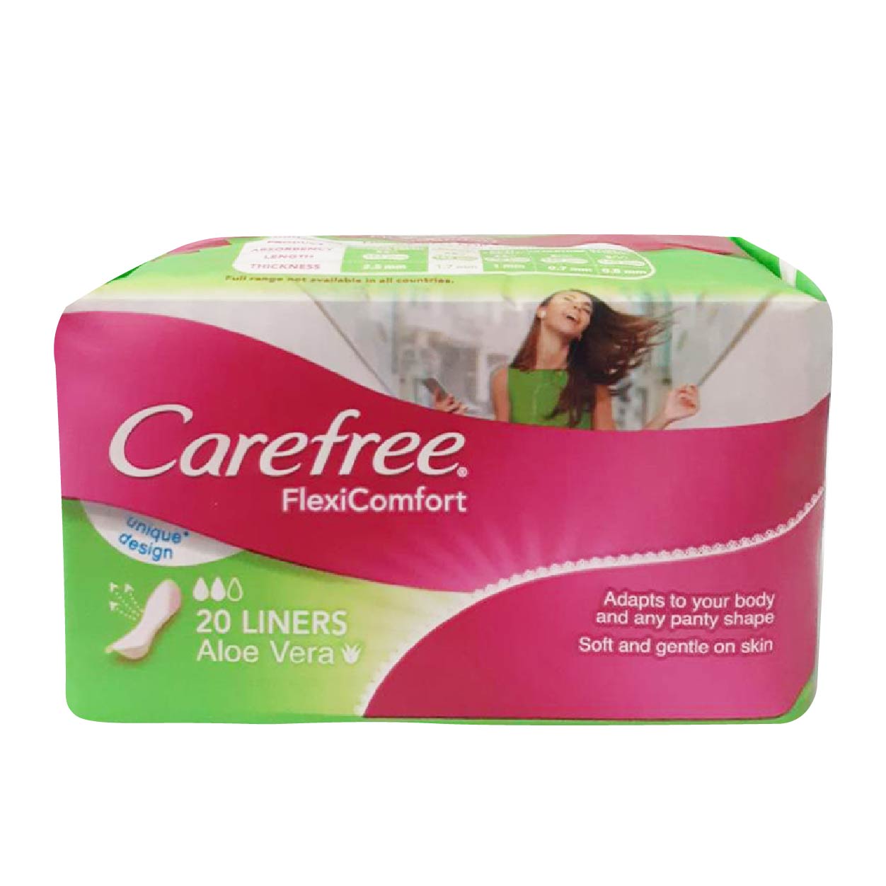 Carefree FlexiComfort Pantyliner Aloe Vera 20s