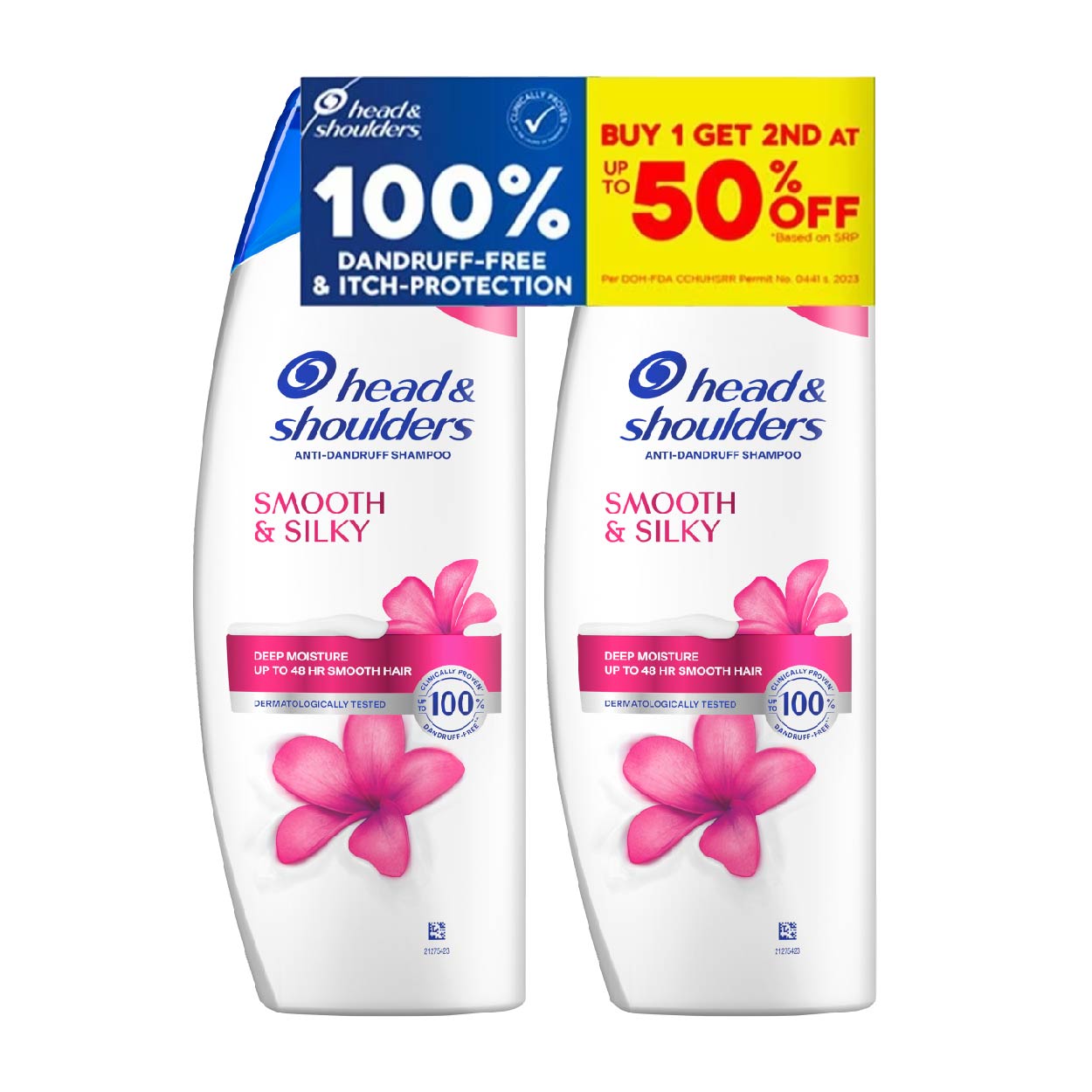 Head & Shoulders Anti-Dandruff Shampoo Smooth & Silky 330ml2nd50%