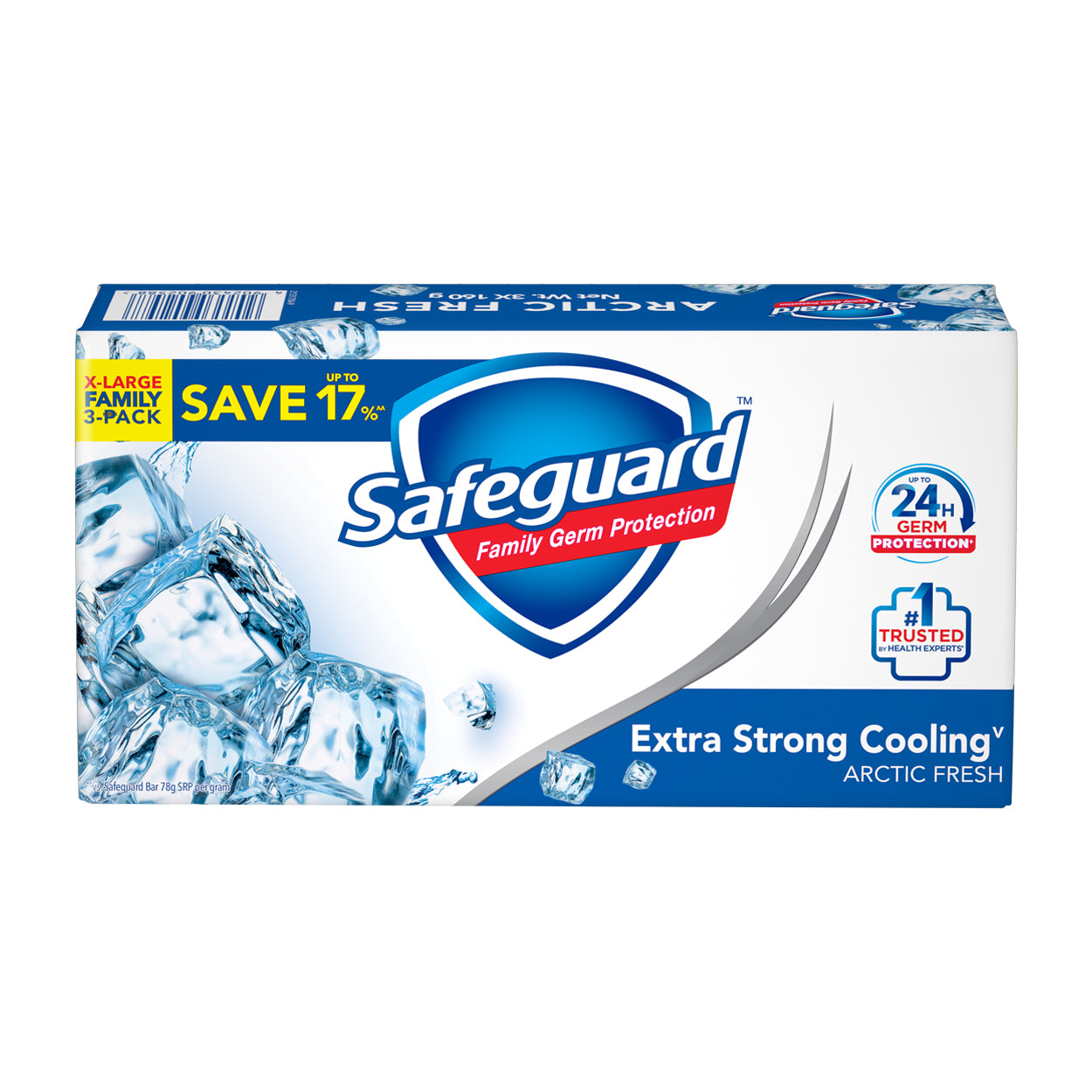 Safeguard Soap Arctic Fresh X-Large Family 3-Pack 3x160g