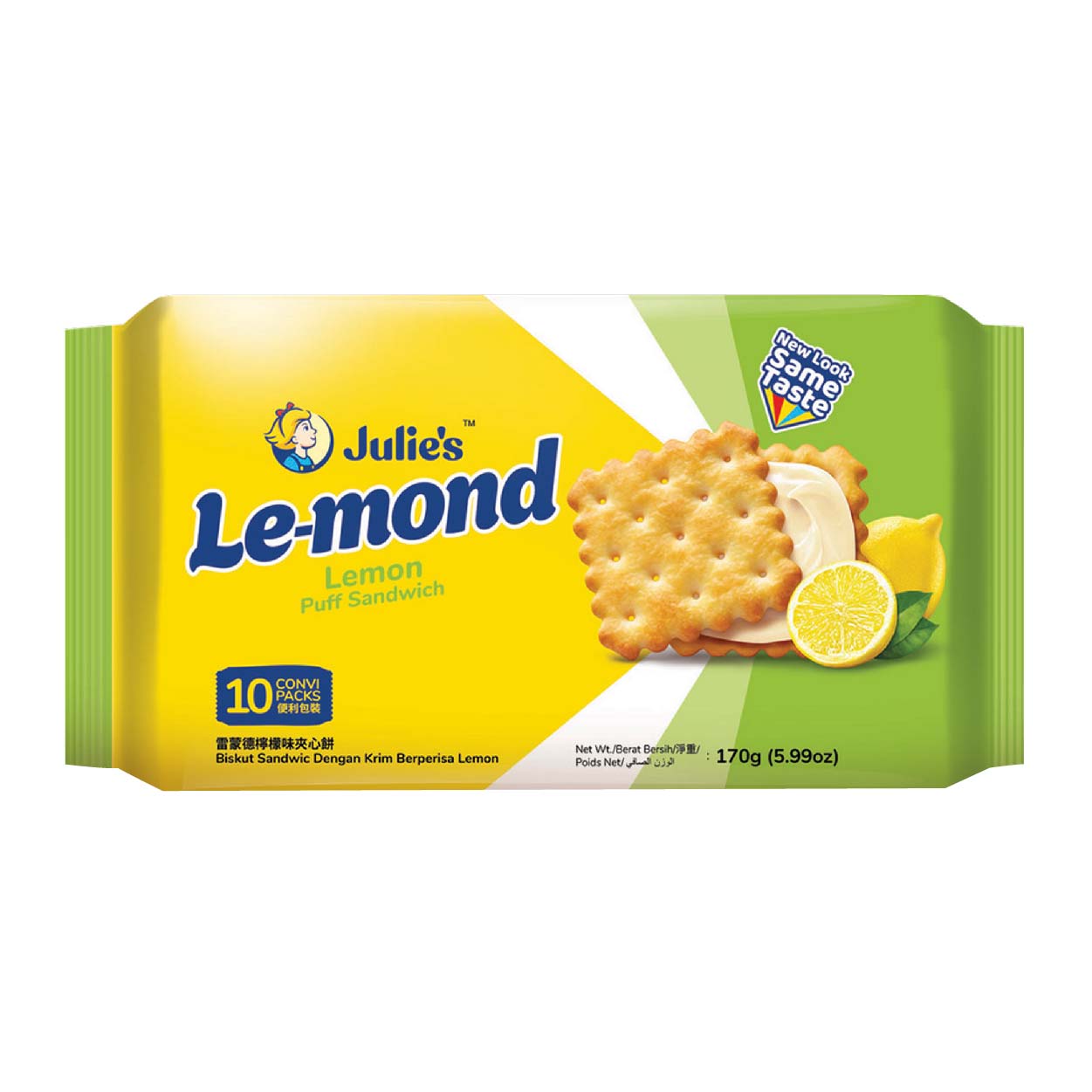 Julie's Le-mond Lemon Puff Sandwich Biscuit 170g