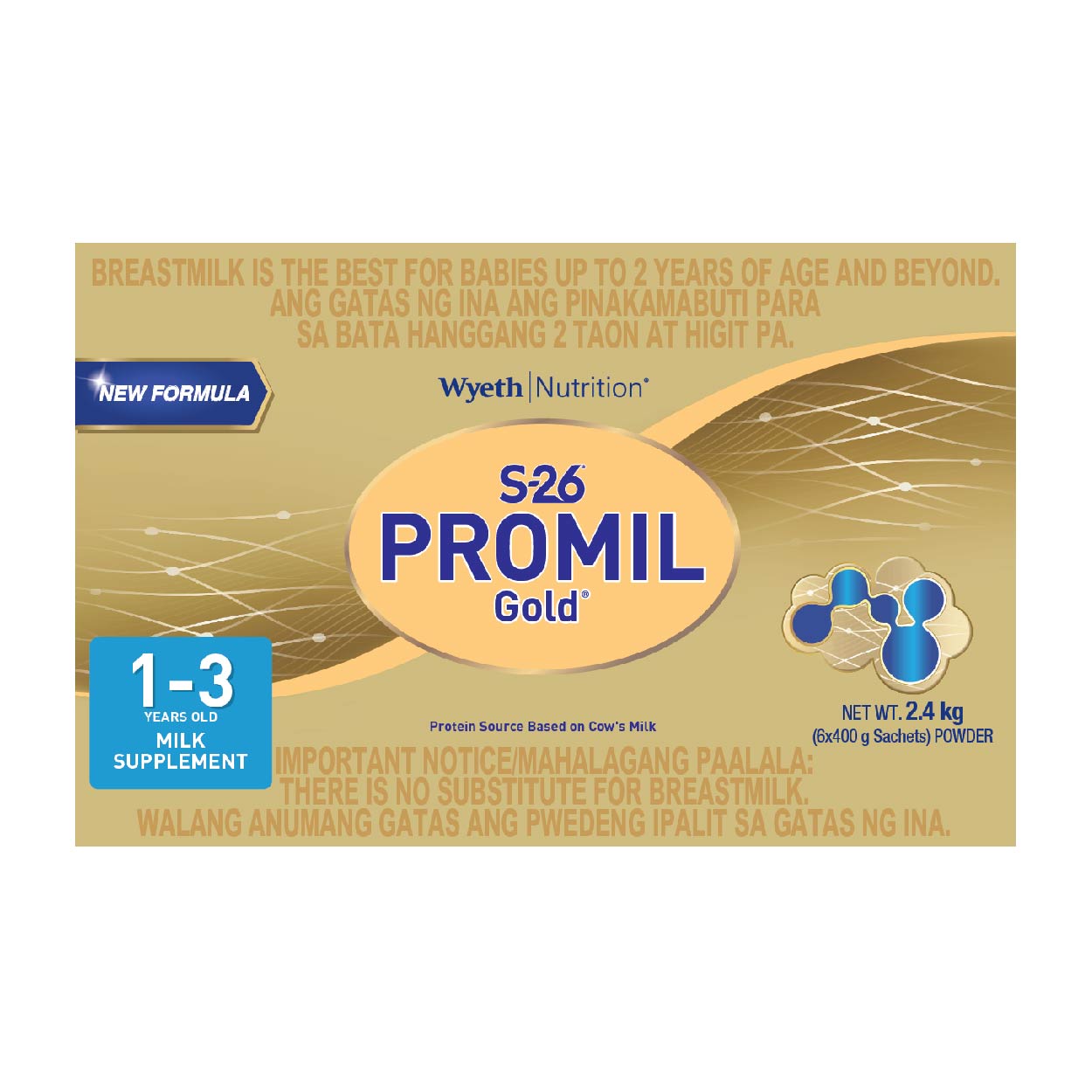 S-26 Promil Gold Three Milk Supplement 1-3 years old 2.4kg