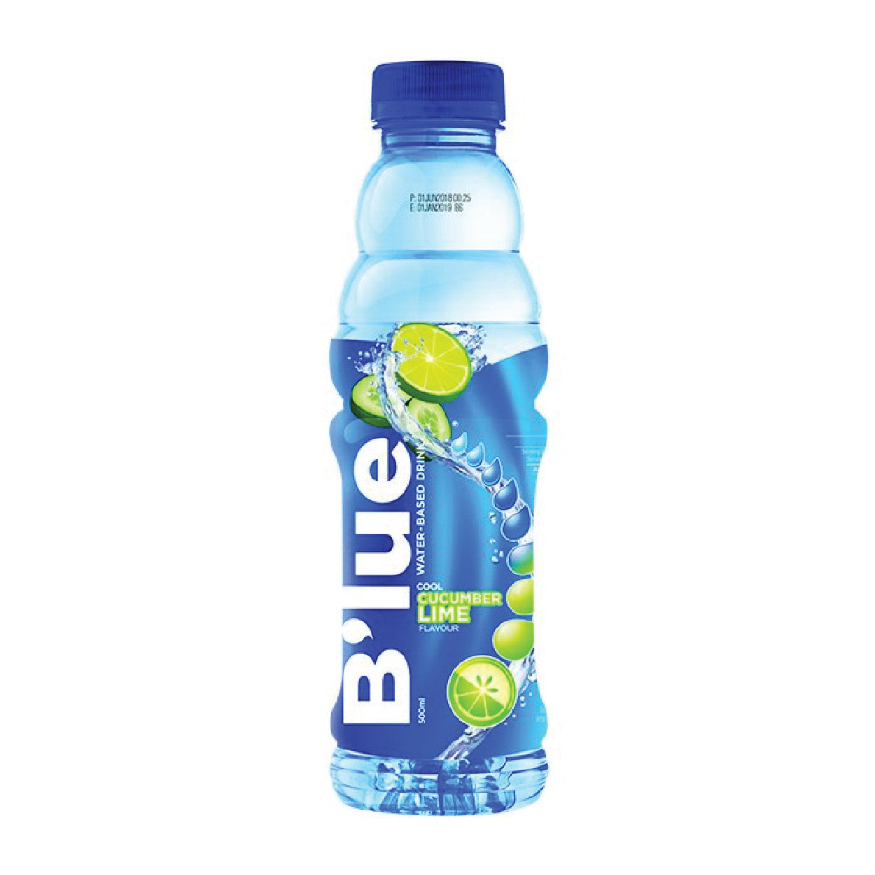 Blue Cool Cucumber Lime Water-Based Drink 500ml