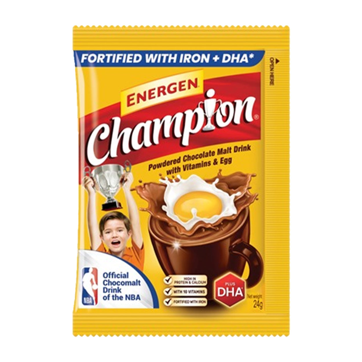 Energen Champion Powdered Chocolate Malt Drink 24g