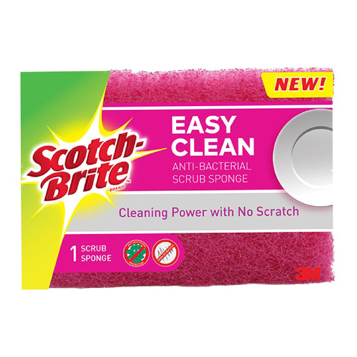 3M Scotch-Brite Easy Clean Scrub Sponge