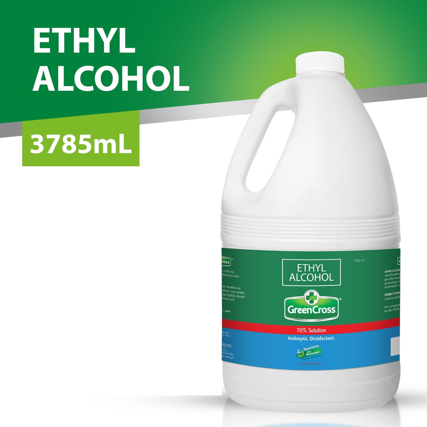 Green Cross 70% Ethyl Alcohol with Moisturizer 3785ml