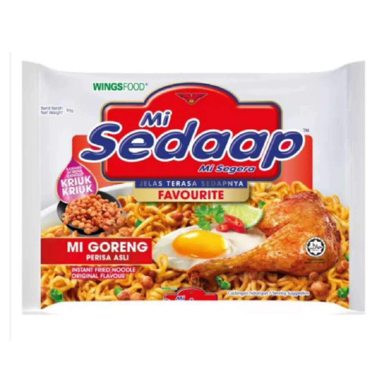 Mi Sedaap Mi Goreng Perisa Asli Instant Fried Noodle Original 90g