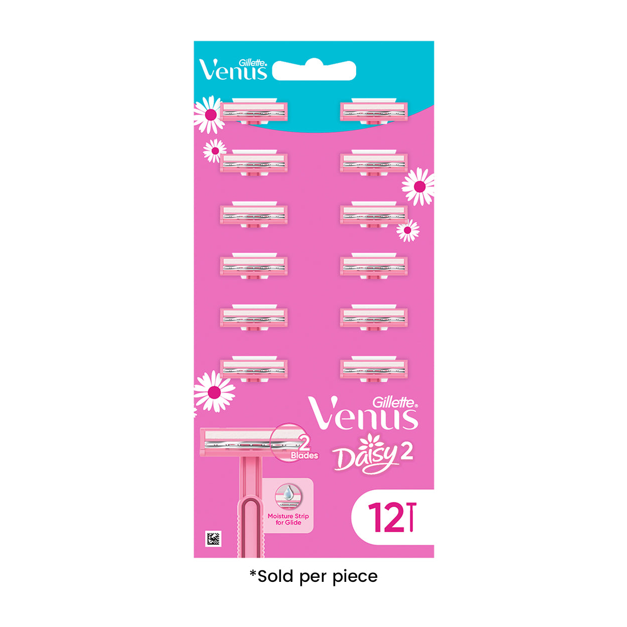 Gillette Disposable Razor Venus Daisy 2 Hangcard 1s