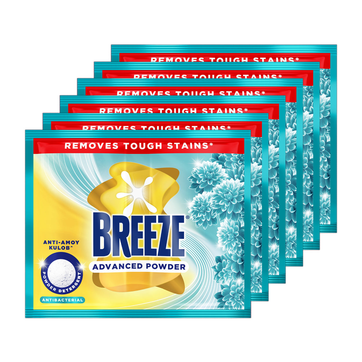 Breeze Advanced Powder Detergent Antibacterial 6x60g