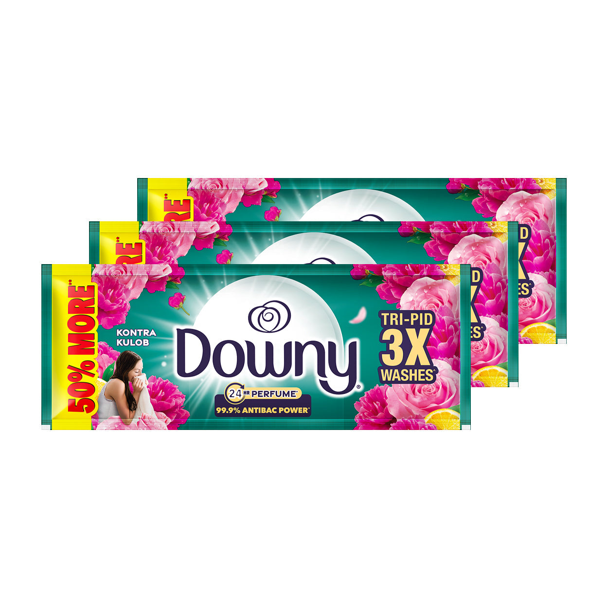 Downy Perfume Fabric Conditioner Antibac KontraKulob Tripid3x75ml