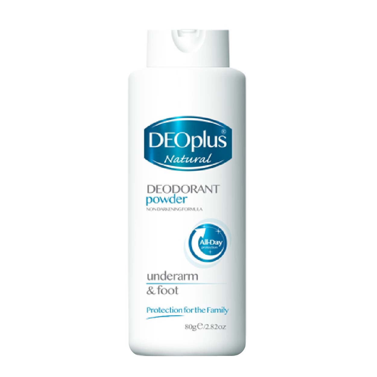 DeoPlus Natural Deodorant Powder Underarm & Foot 80g