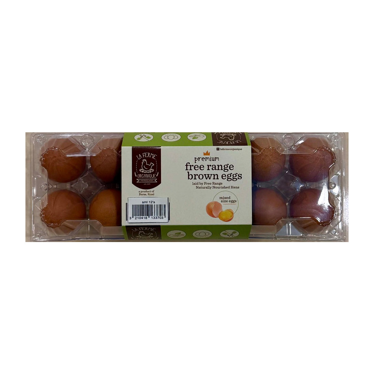 La Ferme Premium Free Range Brown Eggs Small 12s