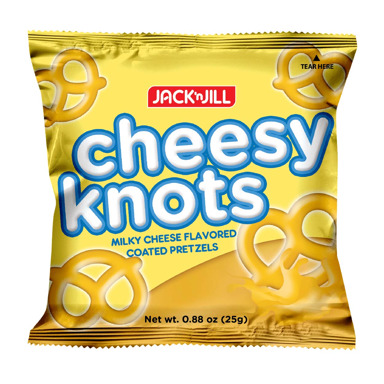 Jack n Jill Pretzels Cheesy Knots Biscuits 25g