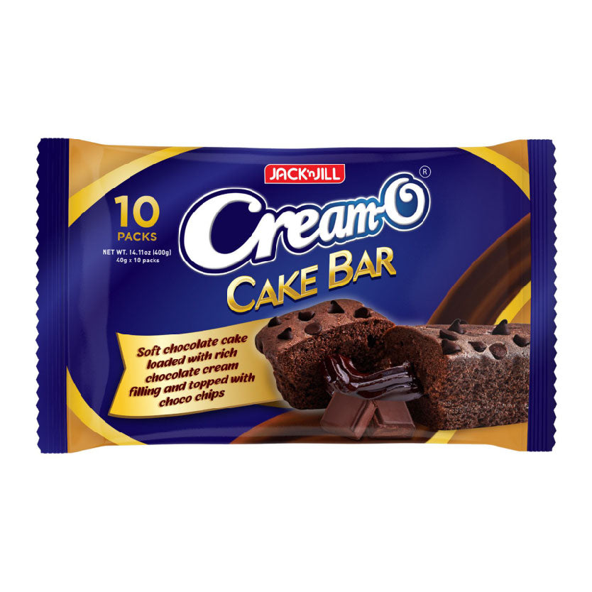 Jack n Jill Cream-O Cake Bar Chocolate 10x40g