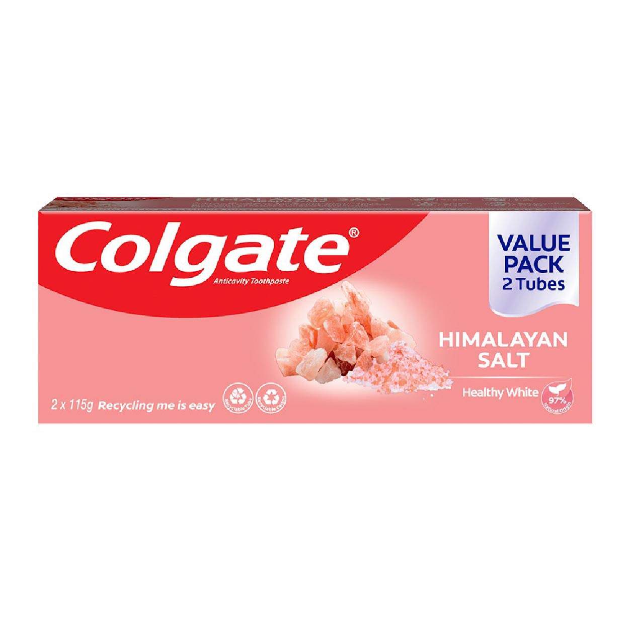 Colgate Toothpaste Himalayan Salt 115g Value Pack 2 Tubes