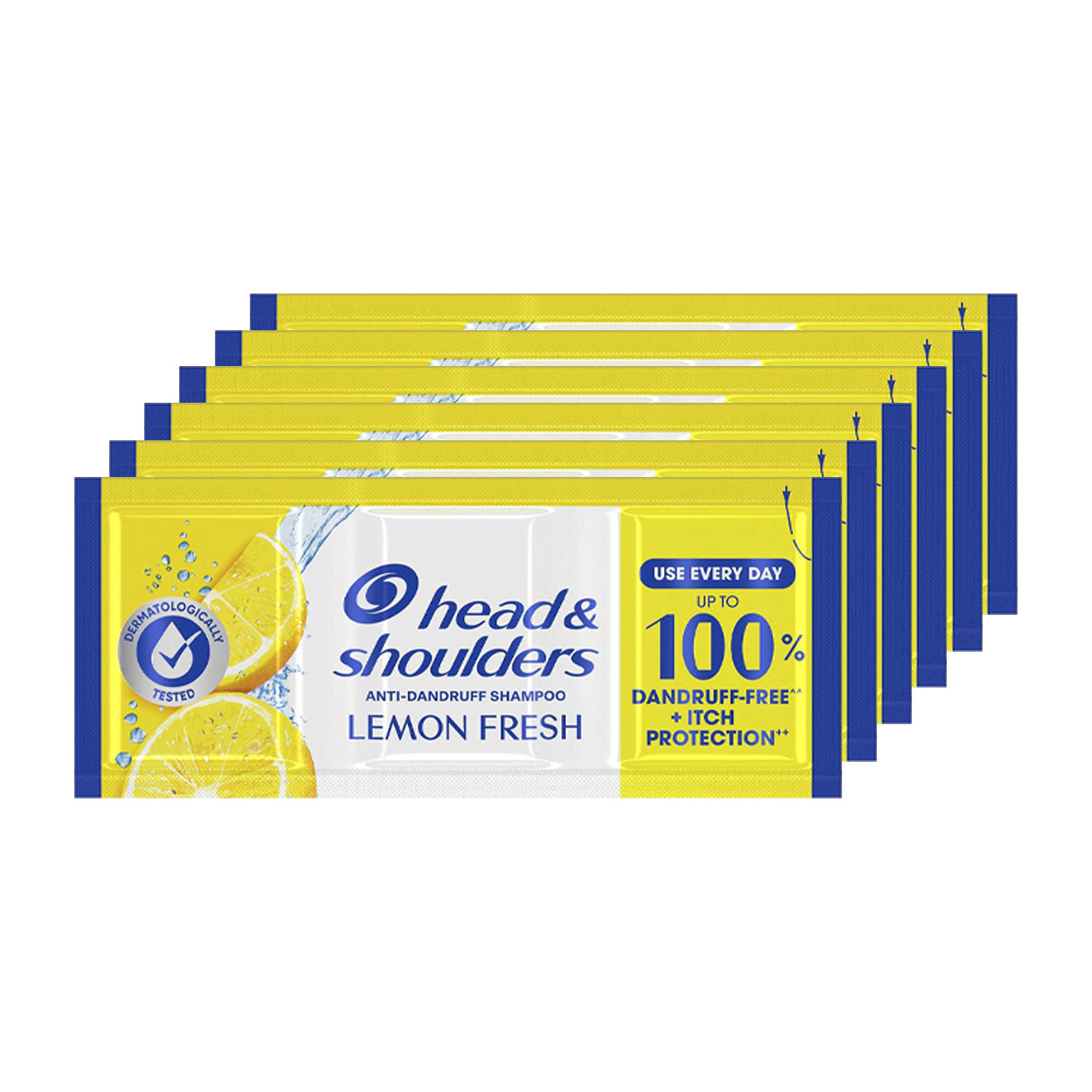 Head & Shoulders Anti Dandruff Shampoo Lemon Fresh 6x12ml