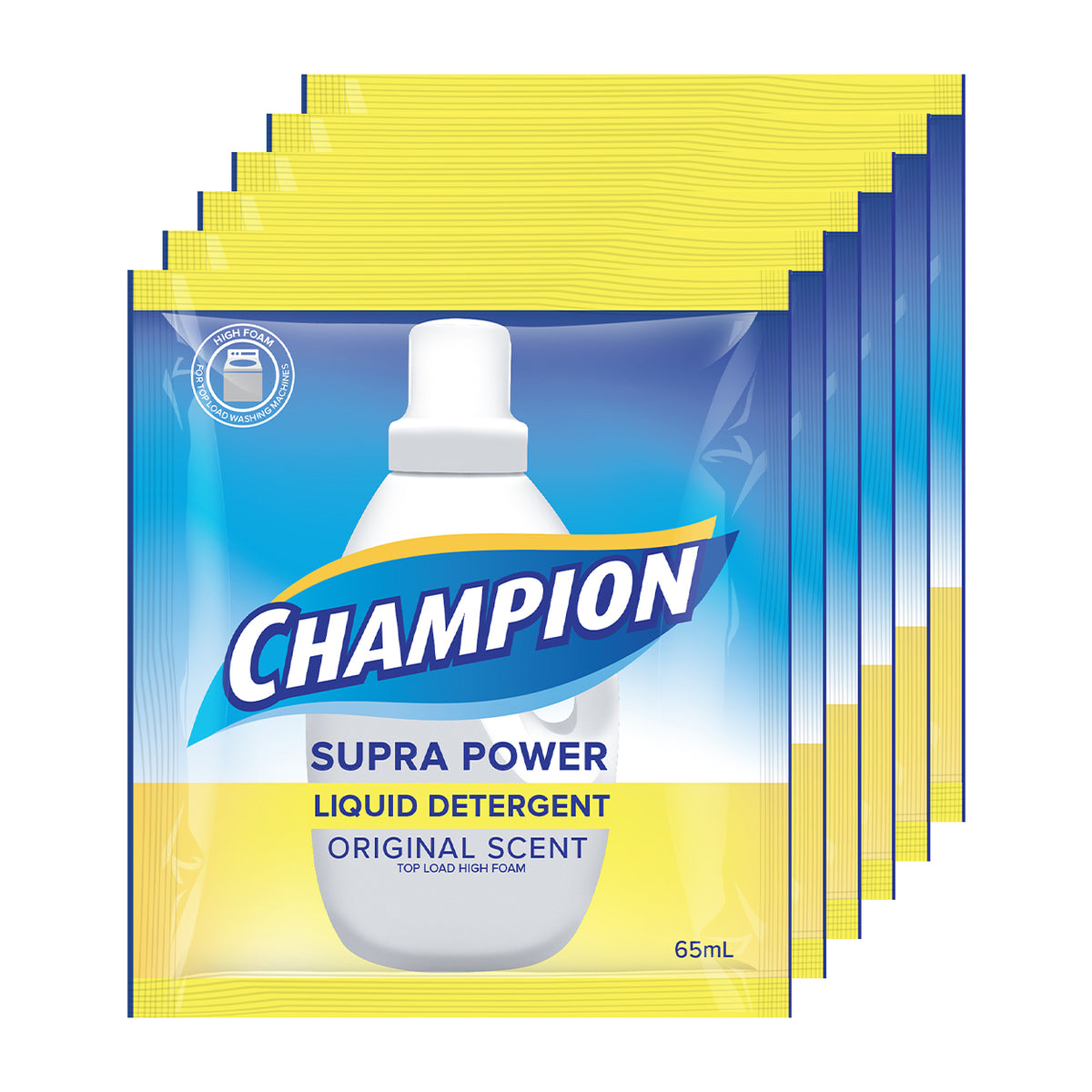 Champion Liquid Detergent Supra Power Original Scent 6x65ml