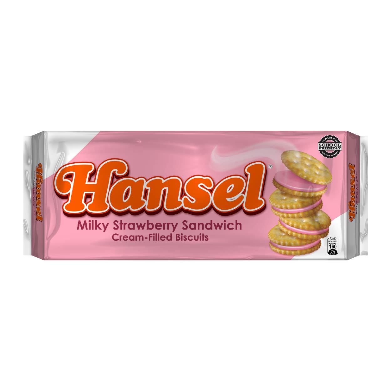 Rebisco Hansel Milky Strawberry Sandwich Biscuits 10s