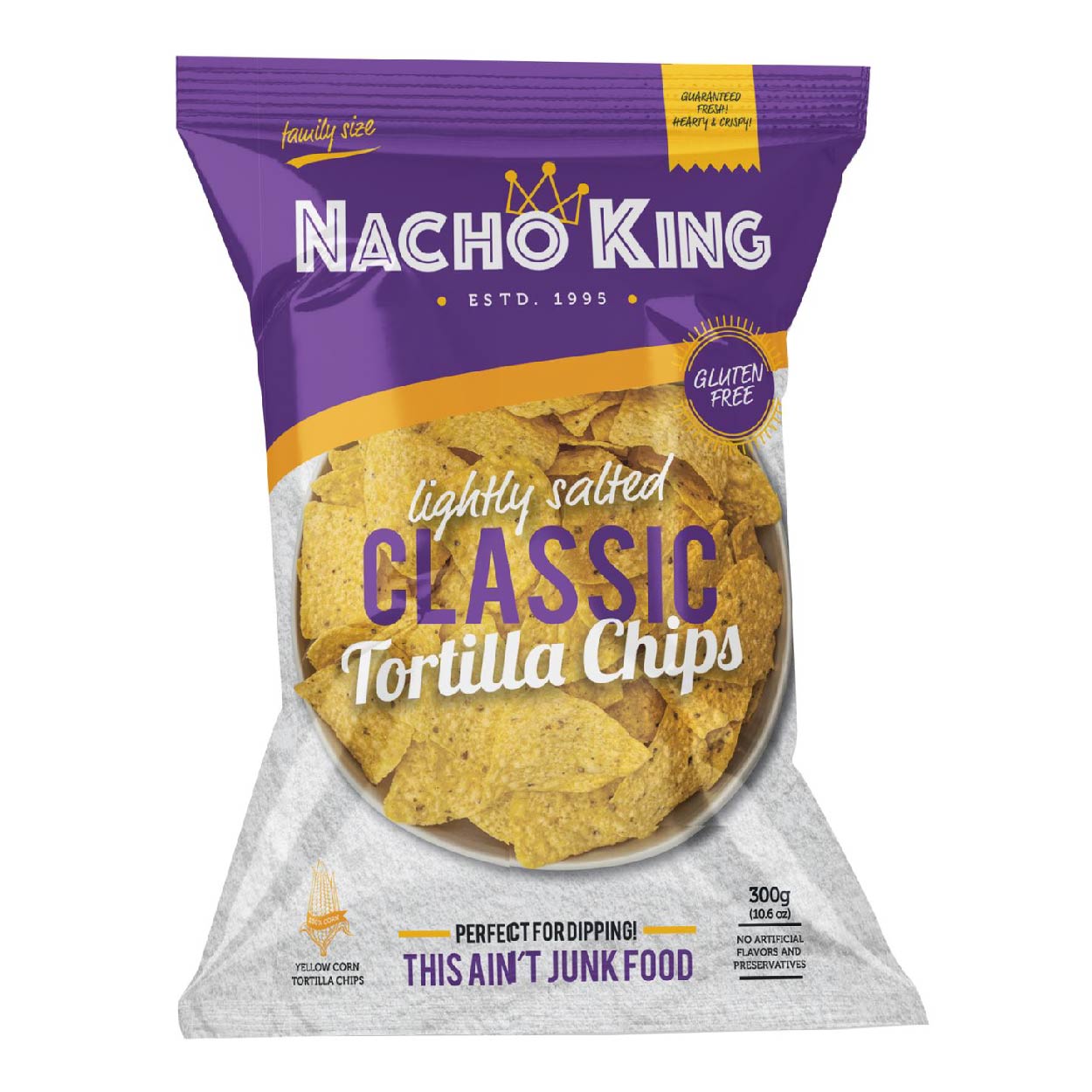 Nacho King Lightly Salted Classic Tortilla Chips 300g