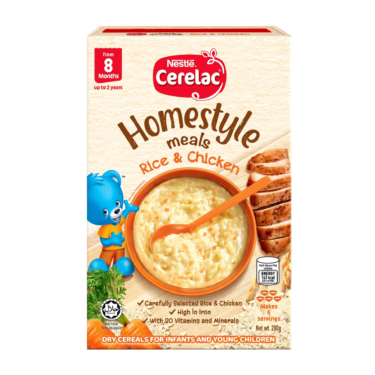 Nestle Cerelac Homestyle Meals Rice & Chicken 200g