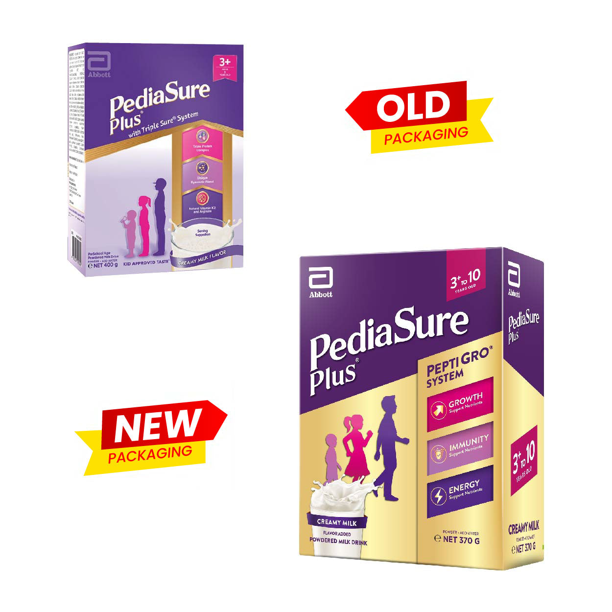 PediaSure Plus 3+ to 10 Y.O. Powdered Milk Drink Creamy Milk 370g