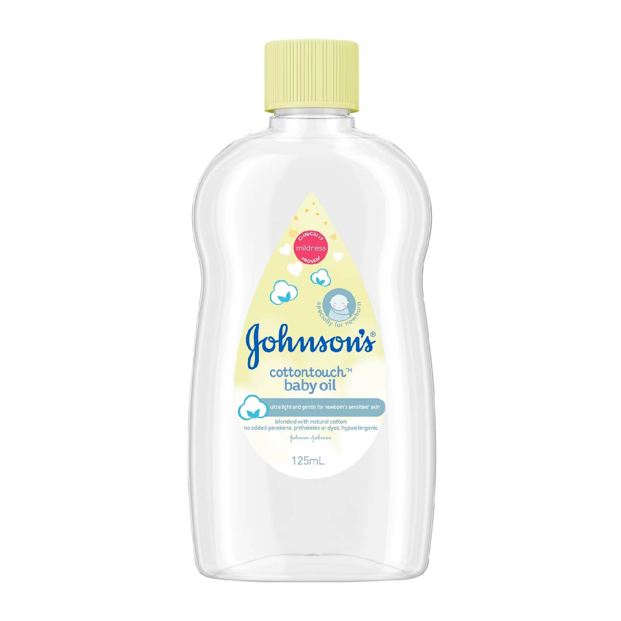 Johnsons Baby Oil Newborn Cotton Touch 125ml