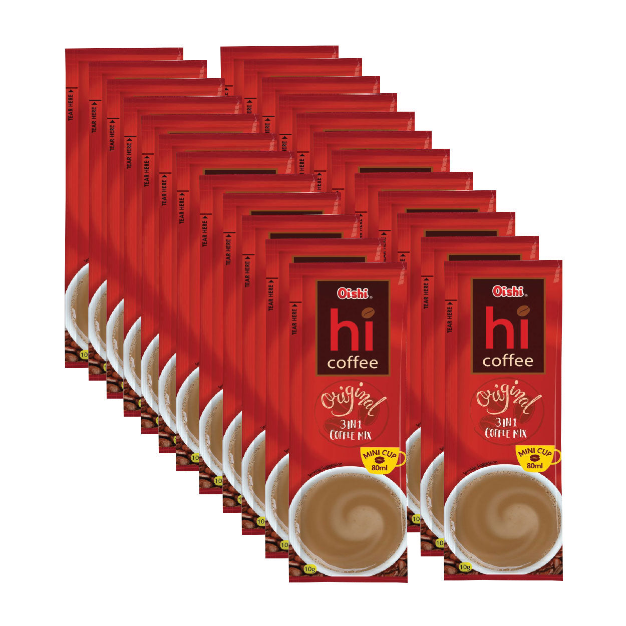 Oishi Hi Coffee Original 3in1 Coffee Mix 24x10g