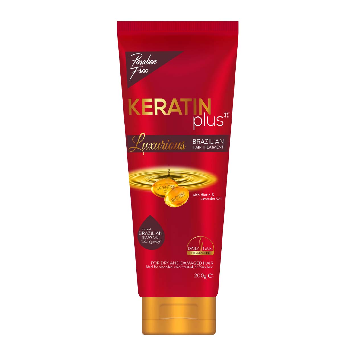 Keratin Plus Brazilian Hair Treatment Luxurious Red 200g