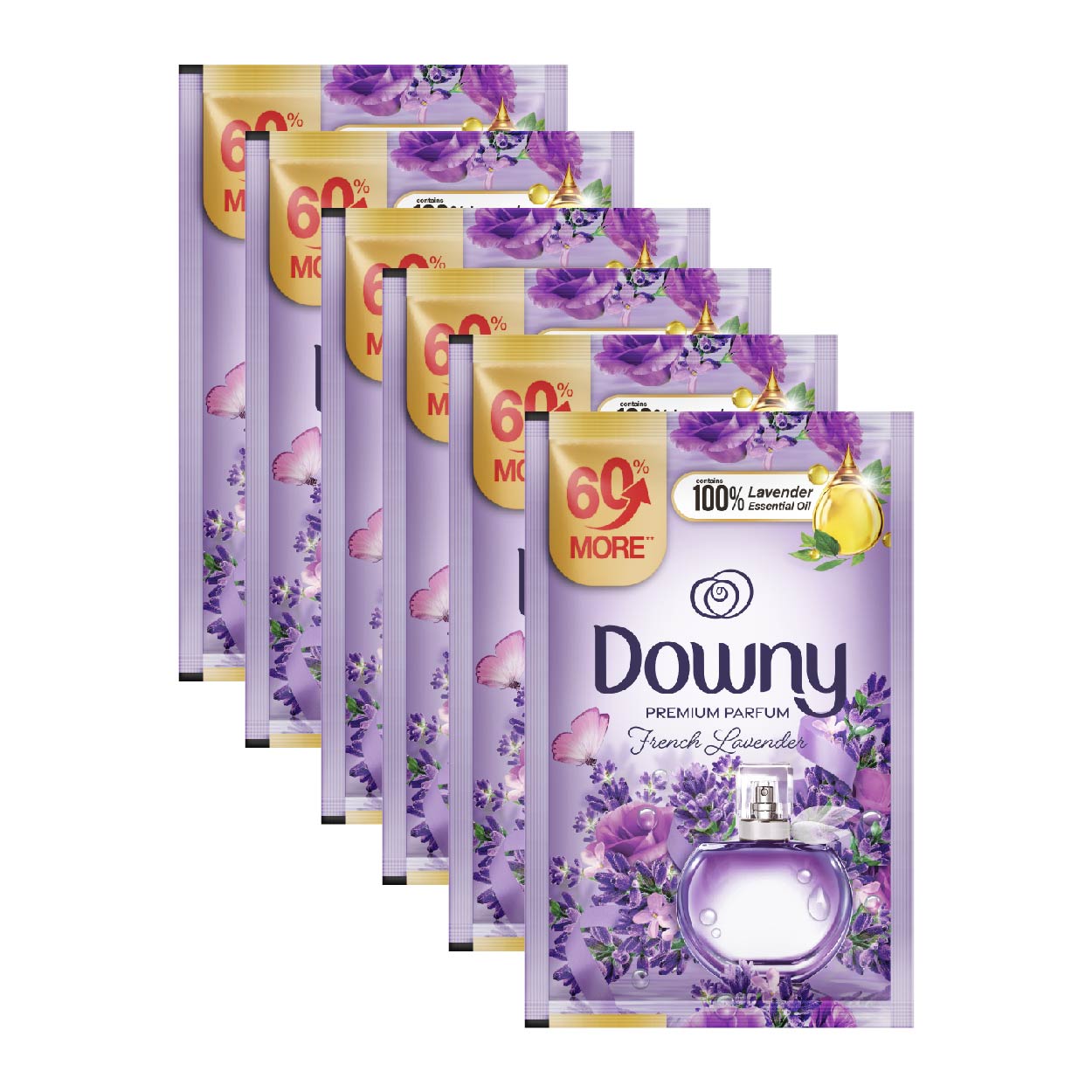 Downy Premium Parfum Fabric Conditioner French Lavender 6x32ml